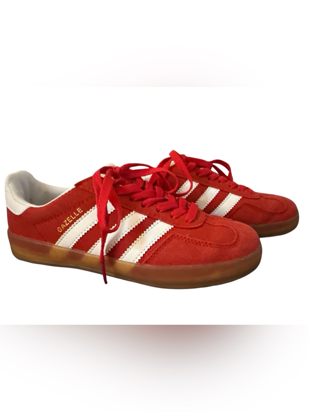 ❤️Adidas Gazelle Indoor Red White Gum Sneakers Women’s Size 7